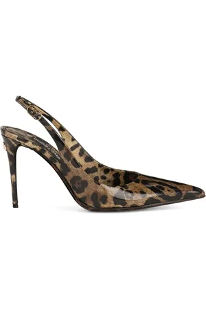 Dolce & Gabbana KIM DOLCE&GABBANA leopard-print slingback pumps