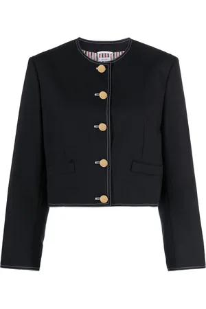 Thom Browne RWB-detail wool cropped jacket
