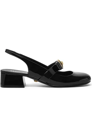 VERSACE 35mm Gianni Ribbon slingback pumps