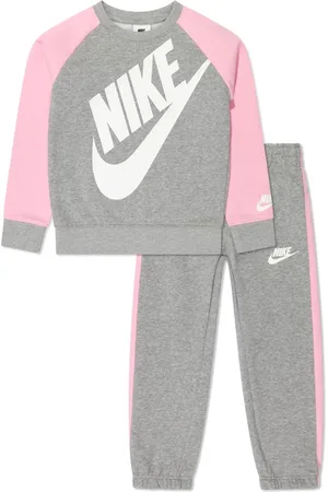 Nike Logo-print two-tone tracksuit set