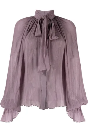Atu Body Couture Pussy-bow silk blouse