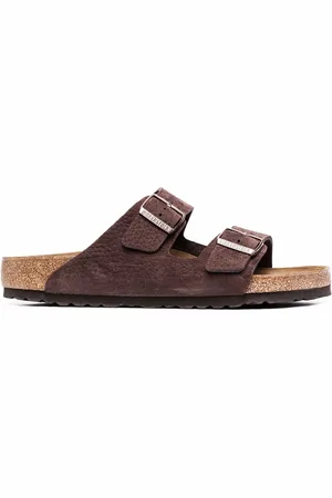 Birkenstock Arizona pebbled leather sandals