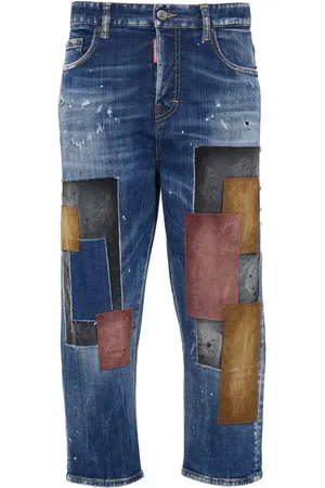 Dsquared2 Patch-detail straight-leg jeans