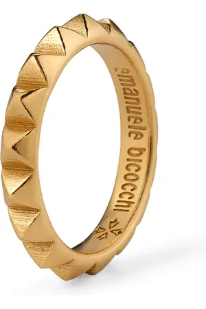 EMANUELE BICOCCHI Engraved-logo band ring