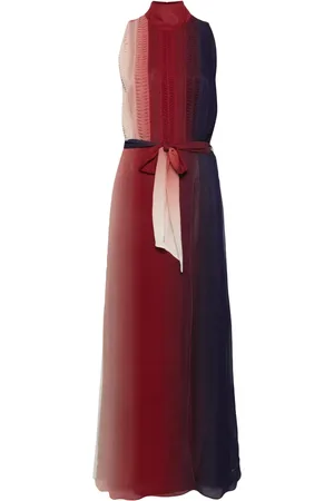 FORTE FORTE Pleated georgette gown