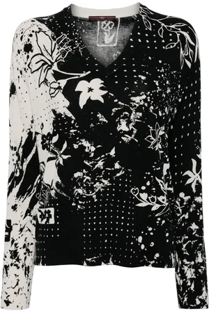 High Lucky Dip floral print jumper