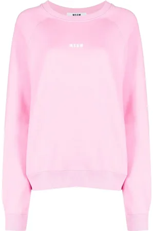 Msgm Logo-print crew neck sweatshirt