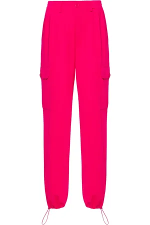 Twin-Set Straight-leg crepe cargo trousers