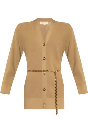 Michael Kors Chain belted long cardigan