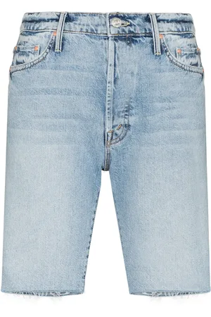 Mother The Trickster Bermuda denim shorts