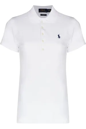 Ralph Lauren Julie embroidered logo polo shirt