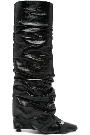 The Attico 95mm leather boots
