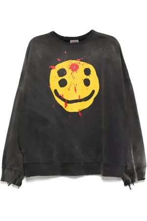 SAINT MXXXXXX X Cactus Plant Flea Market smile sweatshirt