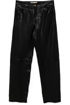BLUMARINE Leather trousers