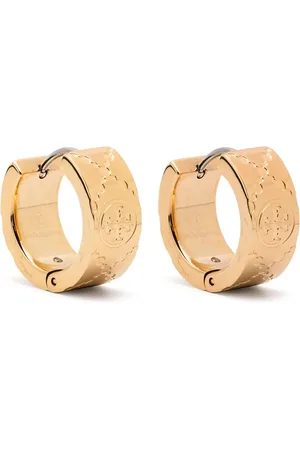 Tory Burch Small T Monogram hoop earrings