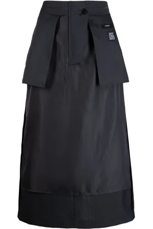 GOEN.J Inside-out midi skirt