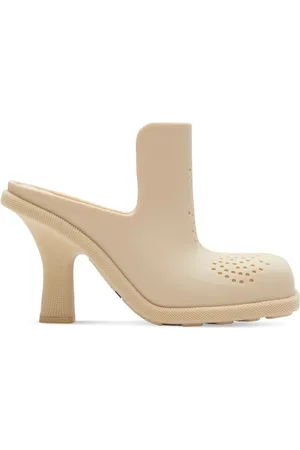 Burberry Equestrian Knight square-toe mules