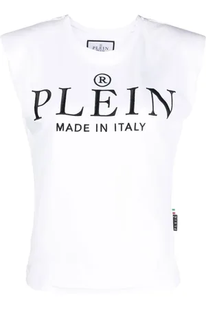 Philipp Plein Logo-print cotton tank top