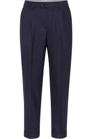 Brunello Cucinelli Tapered-leg wool trousers