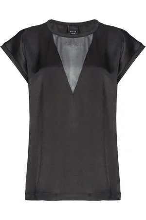 Pinko Panelled satin blouse