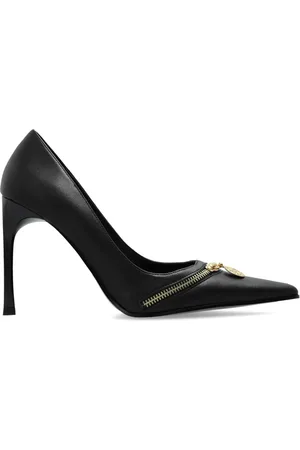 VERSACE 105mm zip-detail pumps