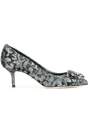 Dolce & Gabbana Rainbow Lace 60mm brooch-detail pumps