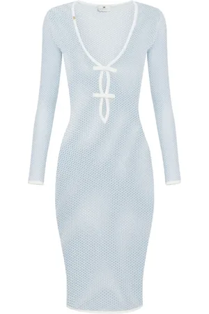 Elisabetta Franchi Open-knit midi dress