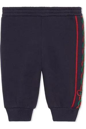 Gucci Side-stripe cotton track pants
