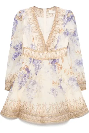 ZIMMERMANN Dawning Plunge mini dress