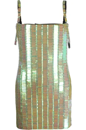 The Attico Pailette-embellished mini dress