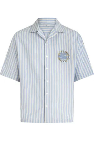 Etro Logo-embroidered cotton shirt