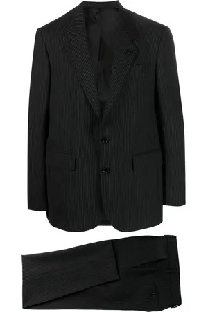 LARDINI Striped single-breasted suit