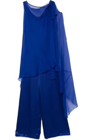 Alberta Ferretti Cape-detail jumpsuit