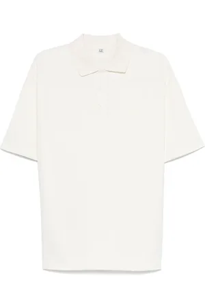 C.P. Company Micro pattern jacquard polo shirt