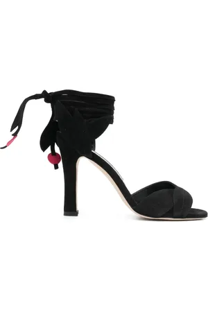 Manolo Blahnik Ossie 100mm open-toe suede sandals