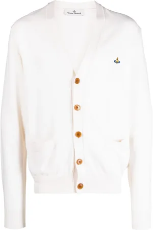 Vivienne Westwood Orb-embroidered cotton-cashmere cardigan
