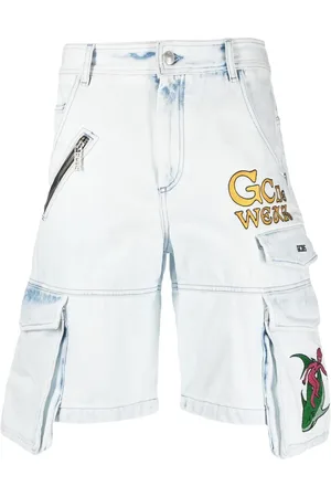 GCDS Cargo denim shorts