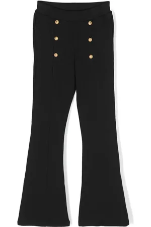 Balmain Decorative-button flared trousers