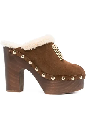 Dolce & Gabbana 130mm suede platform clogs