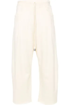 R13 Pleated cropped track pants