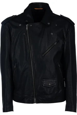 HUGO BOSS Studded leather jacket