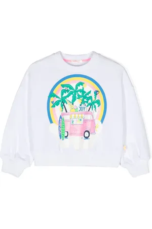 Billieblush Graphic-print cotton sweatshirt