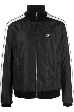 Palm Angels Monogram-embroidered padded bomber jacket
