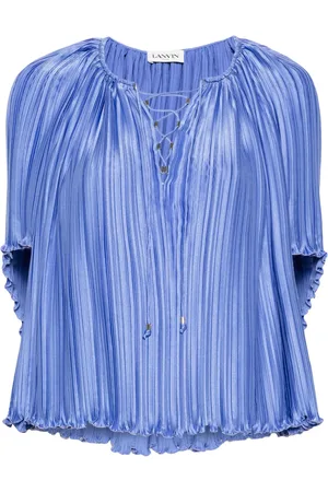 Lanvin Charmeuse pliss?? blouse
