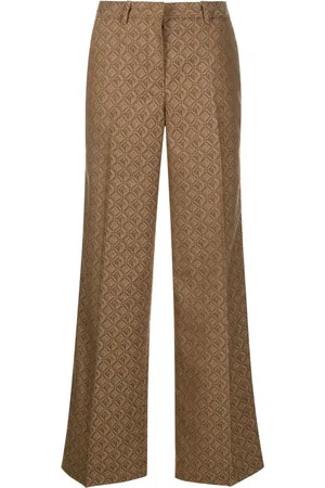 Marine Serre Regenerated Moon Diamant tailored trousers