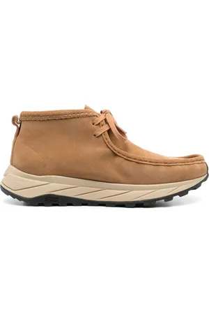 Clarks Lace-up chunky-sole suede boots