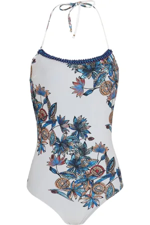 AMIR SLAMA Floral-print swimsuit