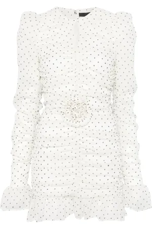 ROTATE Printed long-sleeves mini dress
