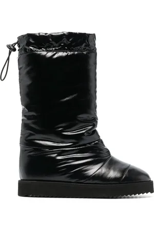 Gia Borghini Patent padded knee-high boots