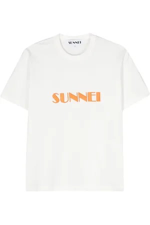 SUNNEI Embroidered-logo organic-cotton T-shirt